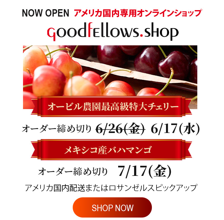 アメリカ国内専用オンラインショップ GoodfEllows.shop